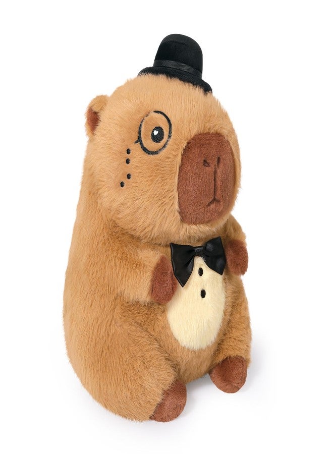 Ditucu Original Gentleman Capybara Plush with Bowler Hat 9 inch Cute Capibara Stuffed Animal Soft Plushies Toys Gifts for Kids Brown - Image 1